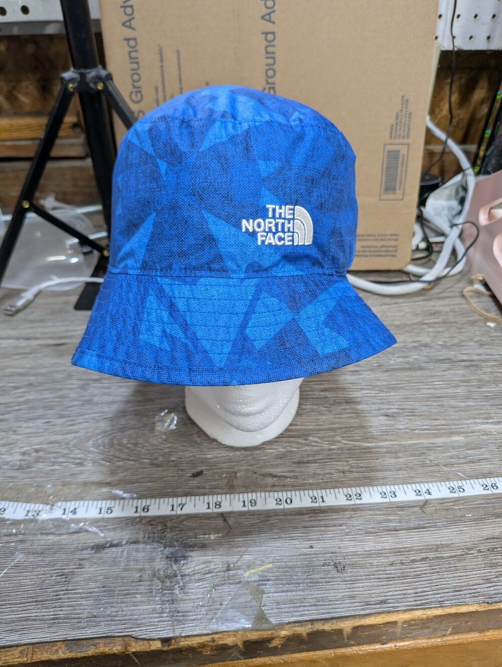 The North Face Blue Reversible Nylon Bucket Hat